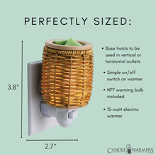 Load image into Gallery viewer, Wicker Plug-In Wax Warmer